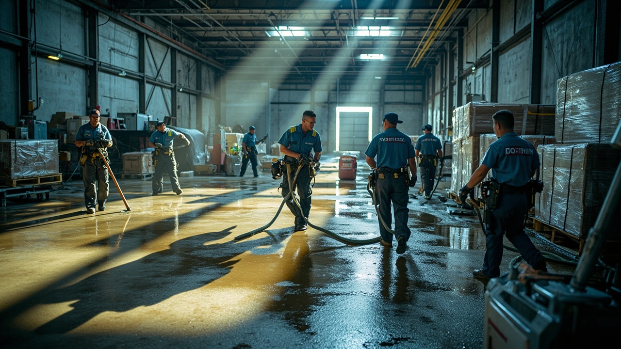 Warehouse Flood Restoration in Tampa – Minimizing Downtime for Port-Adjacent Industrial Operations