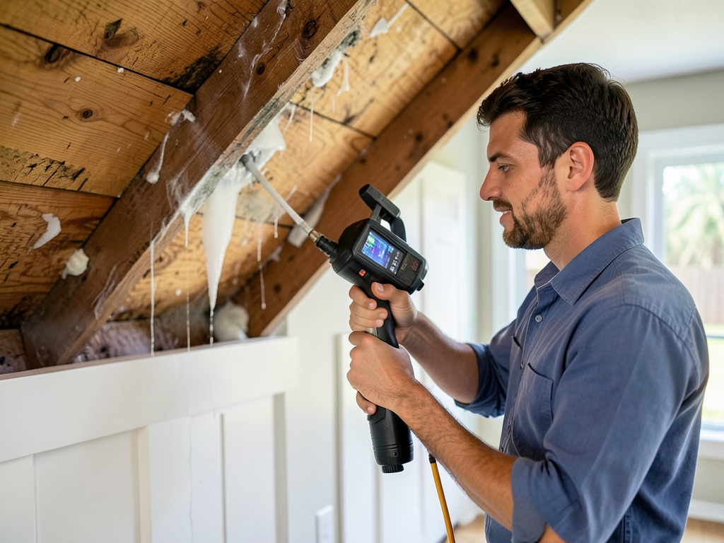 Is it a roof leak or just attic condensation in yo