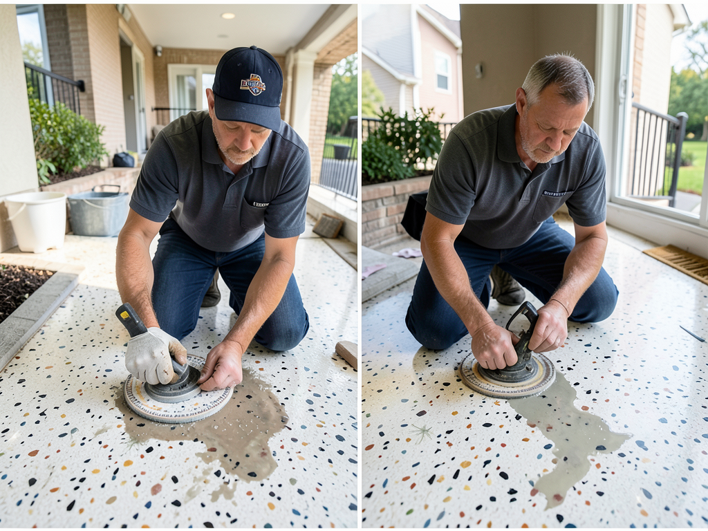 Restoring the Original Terrazzo Floors in Your Terrace Park Home After a Water Leak