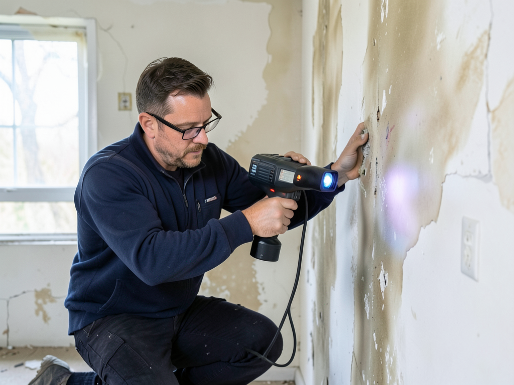 What happens during a professional water damage as
